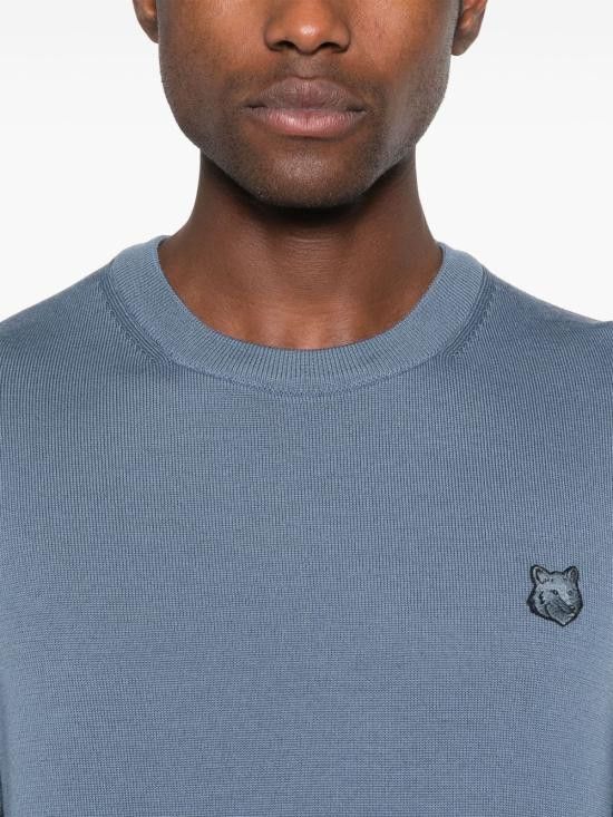 Maison Kitsune MAISON KITSUNE Men Sweater MM00815 KT10360075 Blue Size US S / EU 44-46 / 1 - 4 Thumbnail