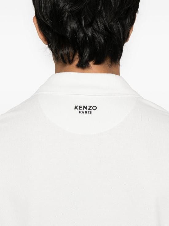 Kenzo KENZO Men Polo Shirts FF55PO542 4PU02 White Size US XL / EU 56 / 4 - 4 Thumbnail