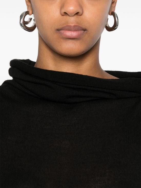 Rick Owens RICK OWENS Women Long Skirts RP01E7603 M09 Black Size L / US 10 / IT 46 - 2 Thumbnail