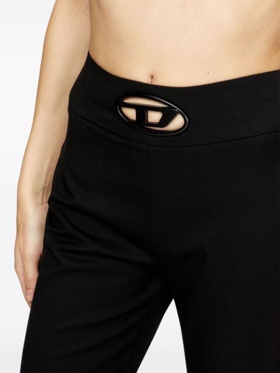 Diesel DIESEL Women Straight Pants A17365 0PHAL9XXA Black Size 28" / US 6 / IT 42 - 2 Thumbnail