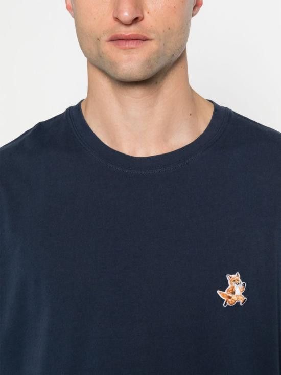Maison Kitsune MAISON KITSUNE Men T-Shirts MM00125 KJ0008P476 Blue Size US S / EU 44-46 / 1 - 2 Thumbnail