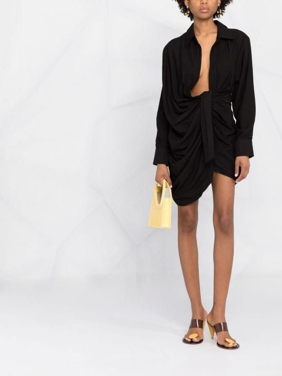 Jacquemus JACQUEMUS Women Short Skirts 213DR009 1020990 Black Size XS / US 0-2 / IT 36-38 - 8 Thumbnail