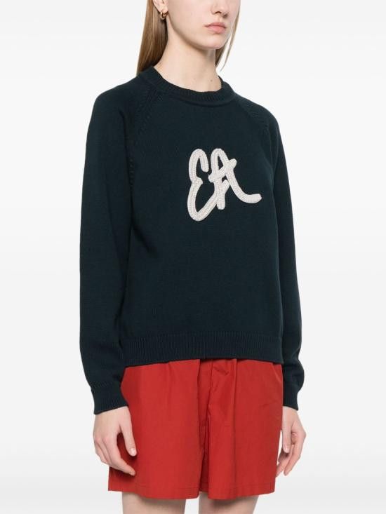 Emporio Armani EMPORIO ARMANI Women Hoodies EW001748 AF13948UB115 Blue Size L / US 10 / IT 46 - 3 Thumbnail