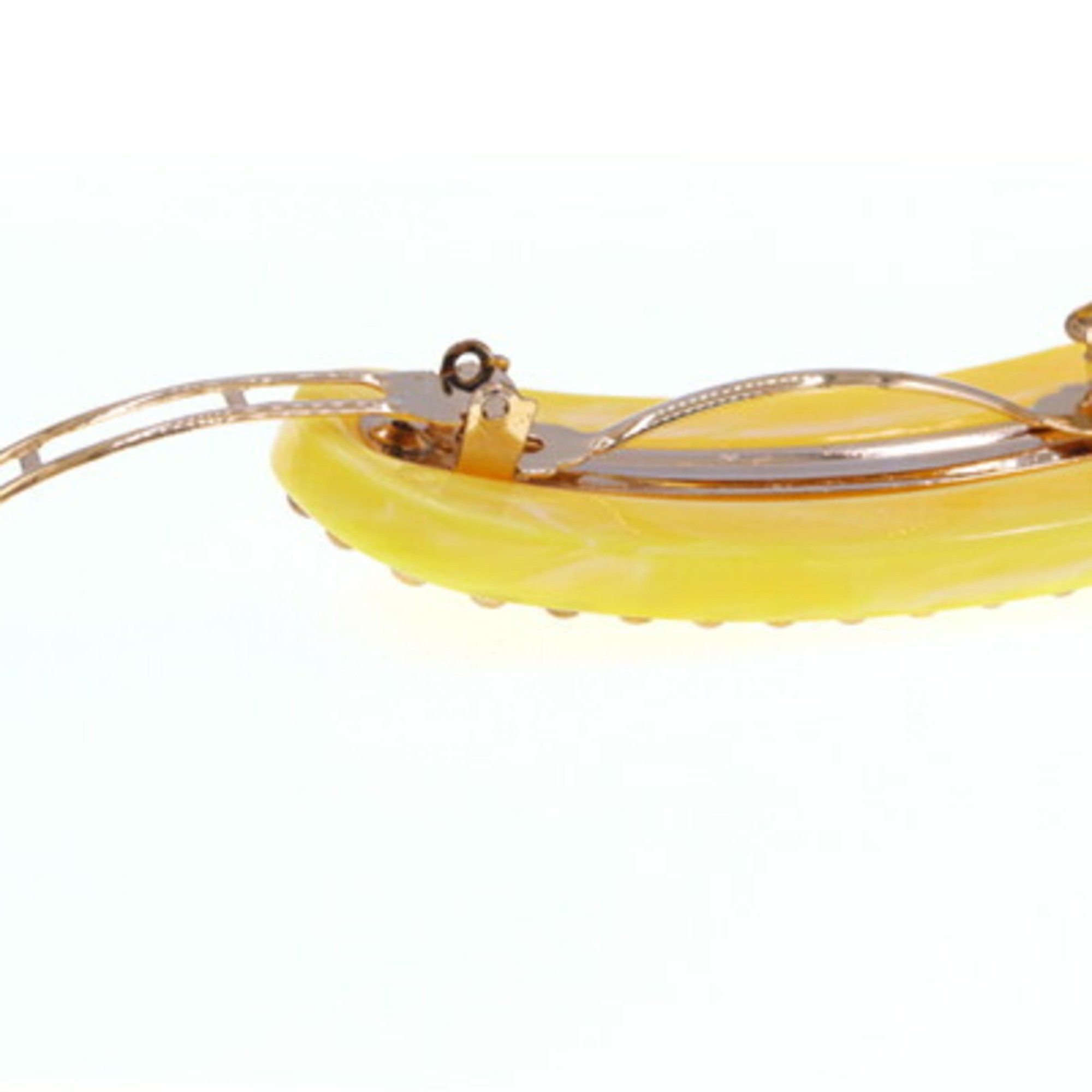 Prada Prada Barrette 1IF042 Yellow Plastic Metal Hair Clip Studs Women's PRADA Size ONE SIZE - 3 Thumbnail