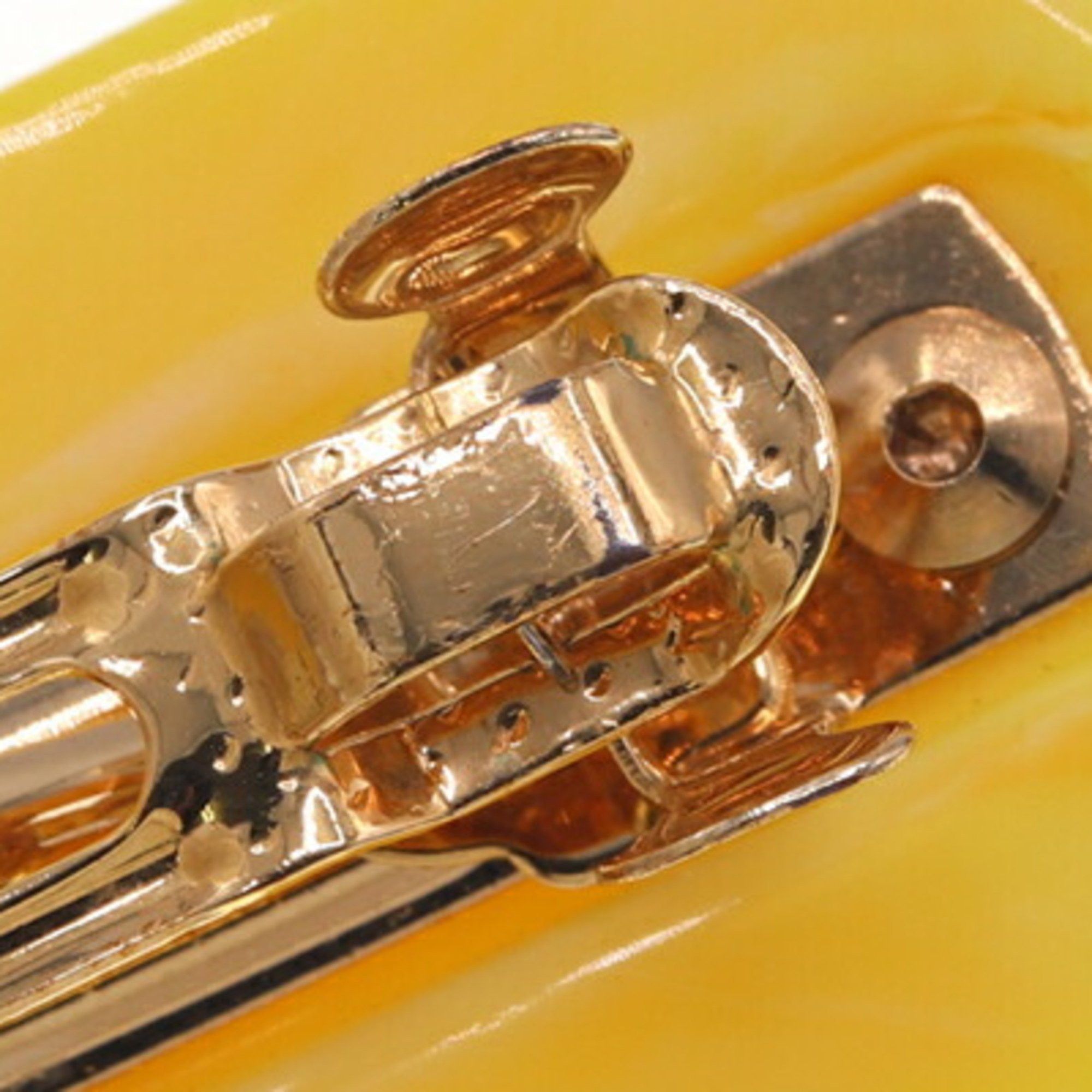 Prada Prada Barrette 1IF042 Yellow Plastic Metal Hair Clip Studs Women's PRADA Size ONE SIZE - 5 Thumbnail