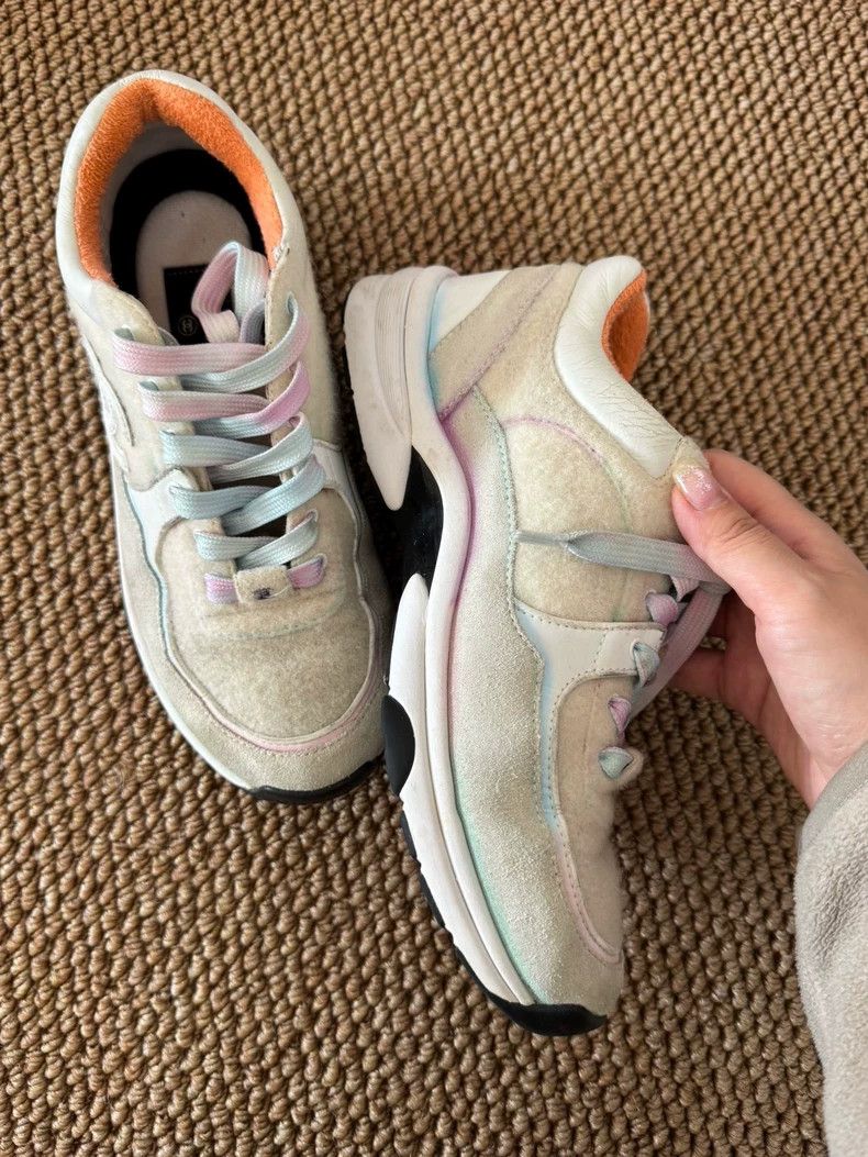 Chanel Chanel Classic Double C Sports Sneakers Size US 7 / IT 37 - 3 Thumbnail