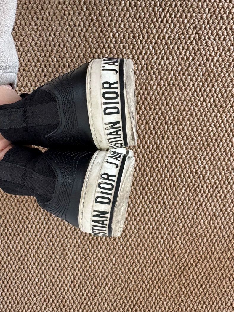 Dior Christian Dior Black Canvas Strap Sneakers Size US 7 / IT 37 - 7 Thumbnail