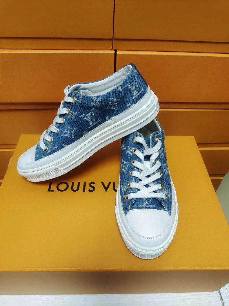 Louis Vuitton LV Denim Low-top Sneakers for Women Size US 6 / IT 36 - 3 Thumbnail