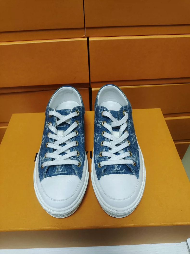 Louis Vuitton LV Denim Low-top Sneakers for Women Size US 6 / IT 36 - 2 Thumbnail