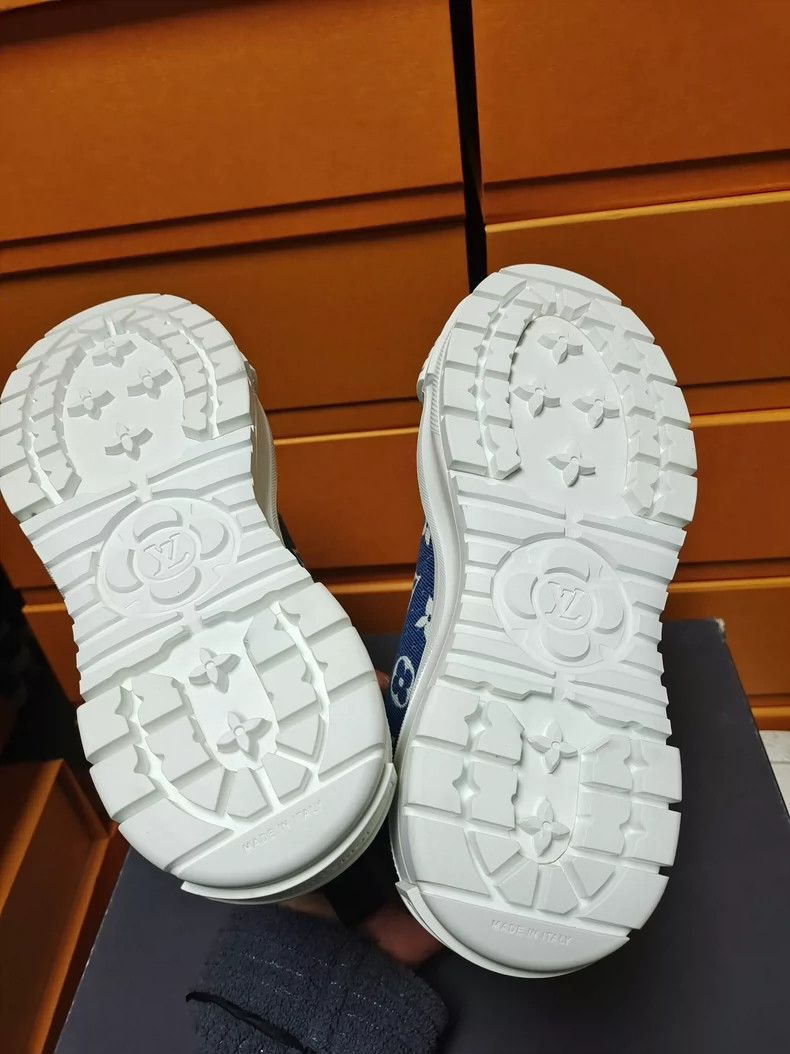 Louis Vuitton Louis Vuitton Denim High-Top Sneakers Size 34 Size US 4 / IT 34 - 9 Thumbnail