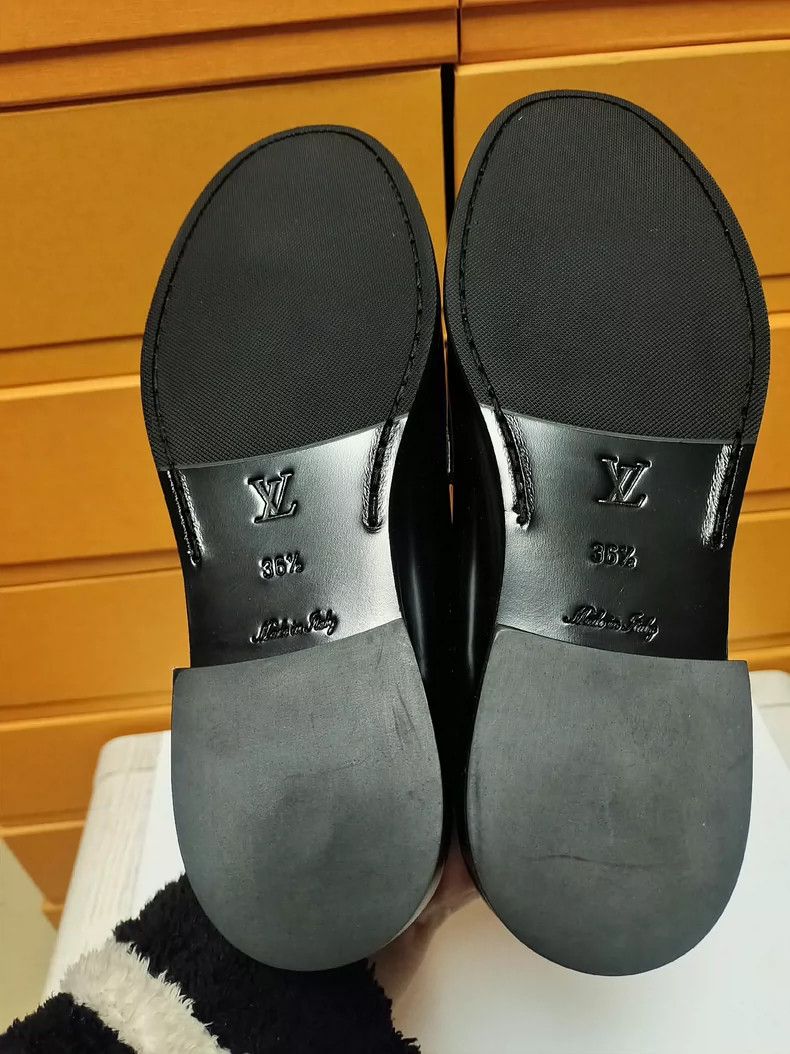 Louis Vuitton LV Lightweight Black Loafers Women Shoes Size US 6 / IT 36 - 9 Thumbnail