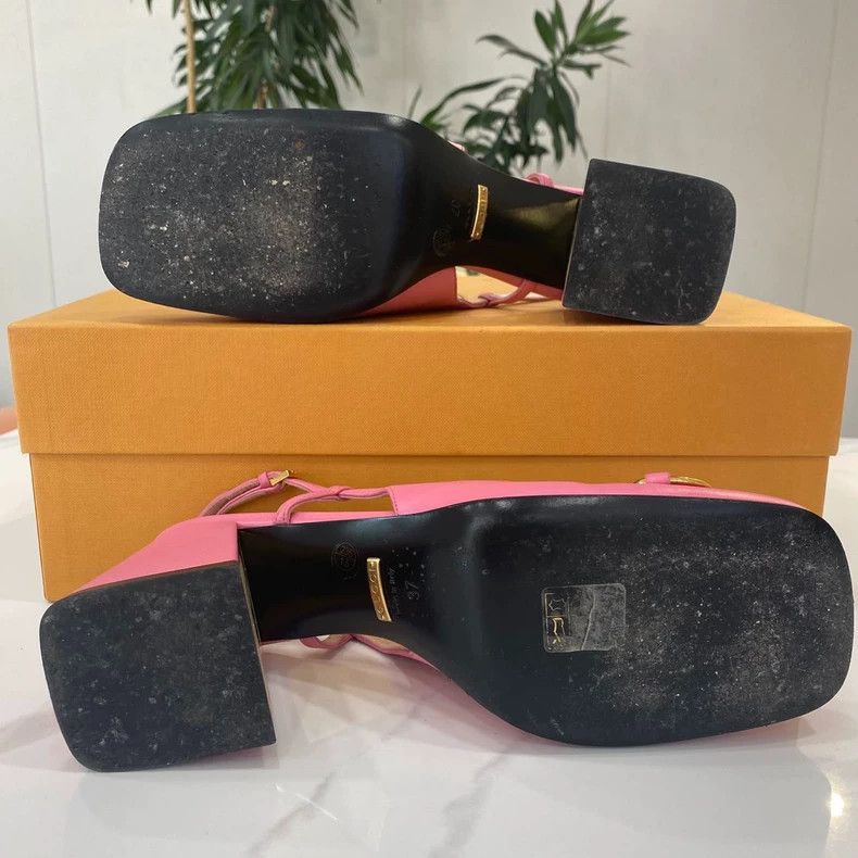 Gucci Gucci Pink High Heels with Slingback Design Size US 6 / IT 36 - 5 Thumbnail