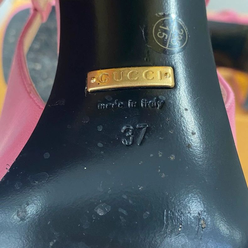 Gucci Gucci Pink High Heels with Slingback Design Size US 6 / IT 36 - 6 Thumbnail