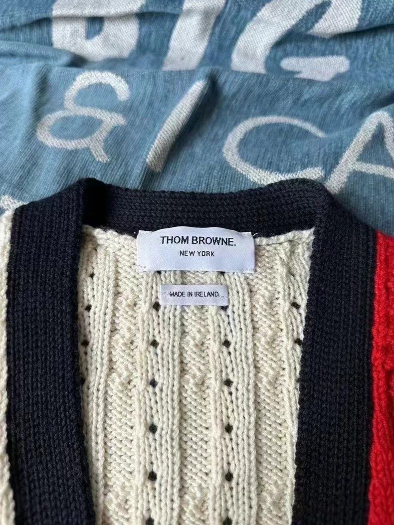 Thom Browne Thom Browne Color Block Cardigan Sweater Size M / US 6-8 / IT 42-44 - 3 Thumbnail