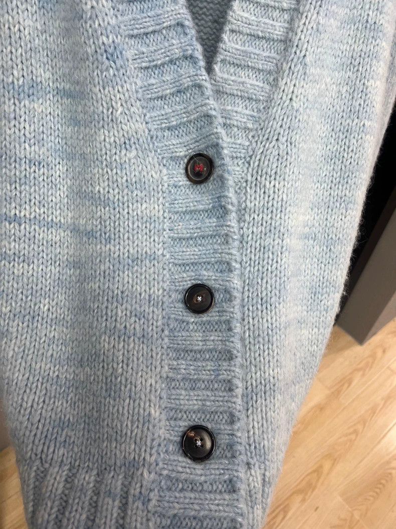 Maison Margiela Maison Margiela Light Blue Cardigan Sweater Size S / US 4 / IT 40 - 3 Thumbnail