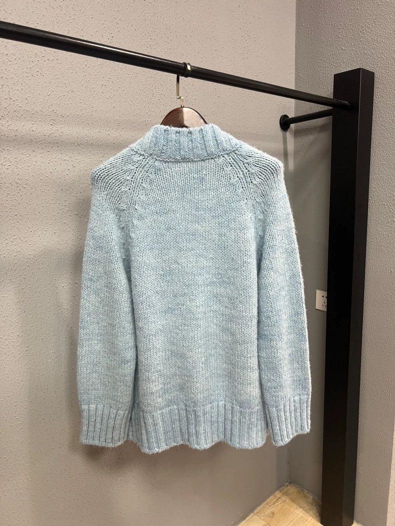 Maison Margiela Maison Margiela Light Blue Cardigan Sweater Size S / US 4 / IT 40 - 2 Thumbnail