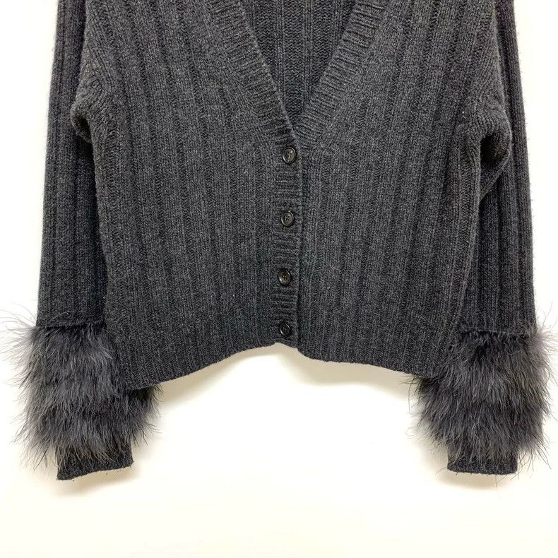 Prada Prada Fur Sleeve Sweater Cardigan Size S / US 4 / IT 40 - 6 Thumbnail