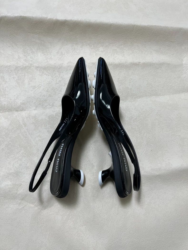 Prada MiuMiu Black High Heel Shoes Brand New Size US 6 / IT 36 - 5 Thumbnail