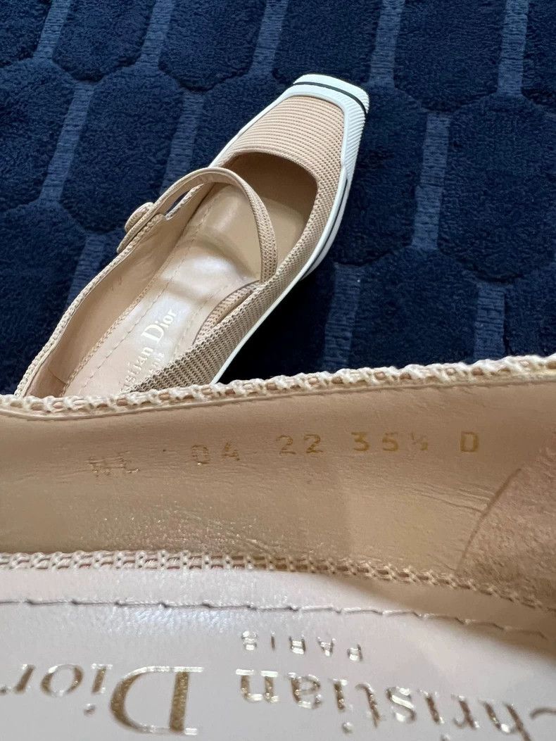 Dior Dior Beige Cat Heel Shoes Size 35.5 Size US 6 / IT 36 - 7 Thumbnail