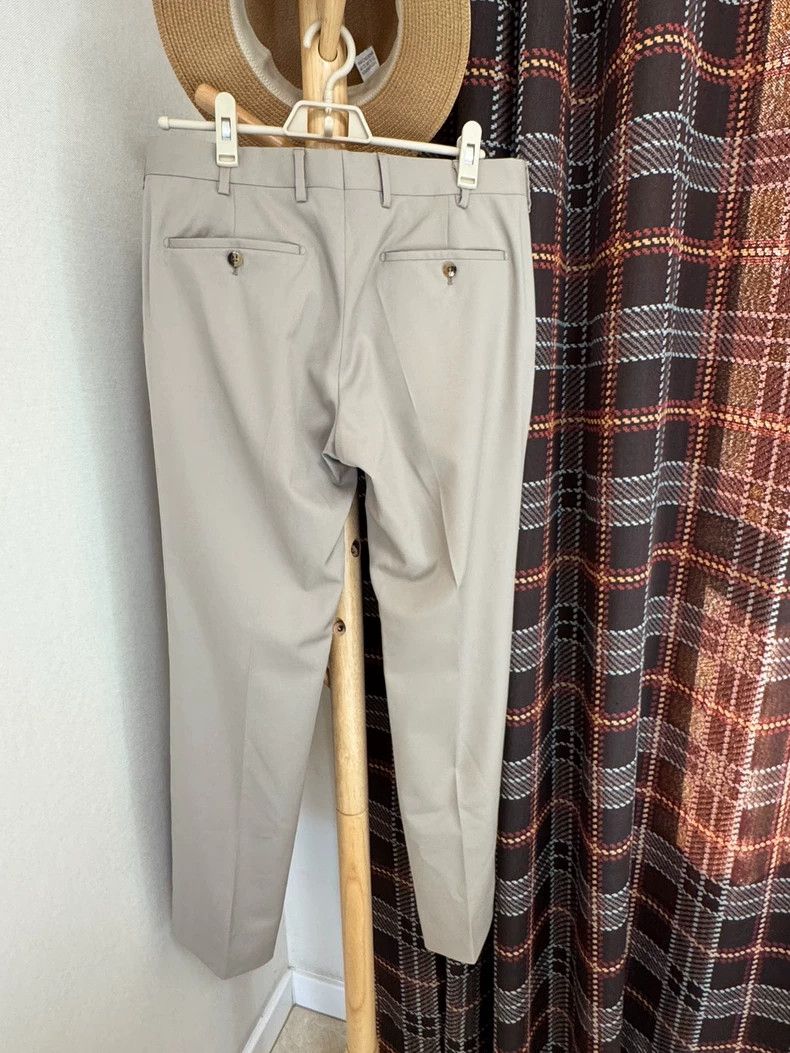 Hermes Hermes Casual Pants 100% Wool Khaki Color Size US 44 / EU 60 - 2 Thumbnail