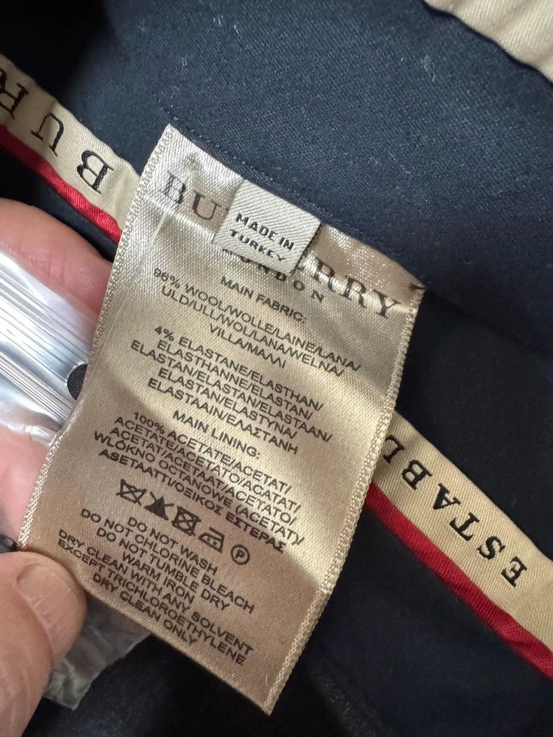 Burberry Luxury Wool Casual Pants for Men Size US 44 / EU 60 - 7 Thumbnail