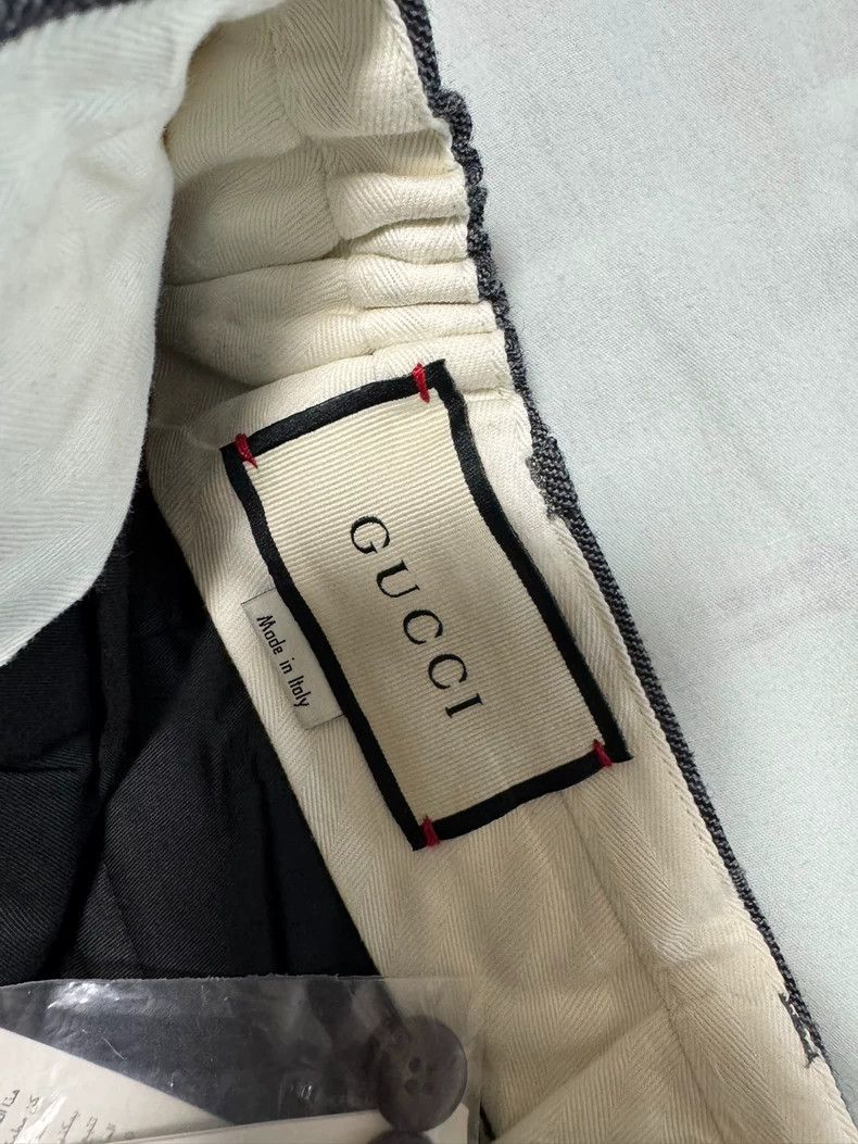Gucci Gucci Grey Casual Pants with Unique Detailing Size US 44 / EU 60 - 6 Thumbnail