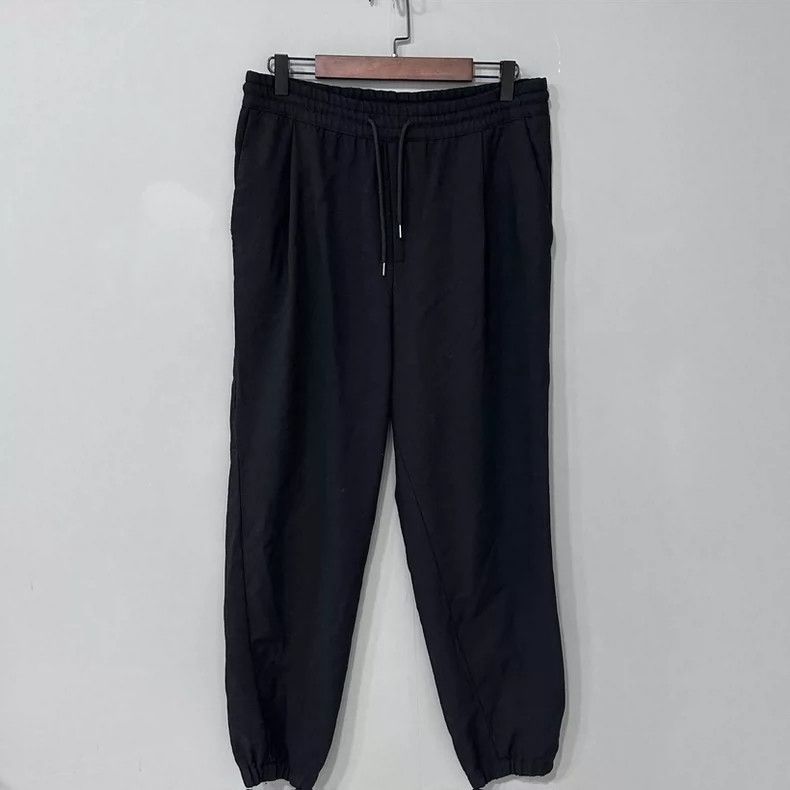 Alexander McQueen Black Drawstring Pants by Alexander McQueen Size US 44 / EU 60 - 2 Thumbnail
