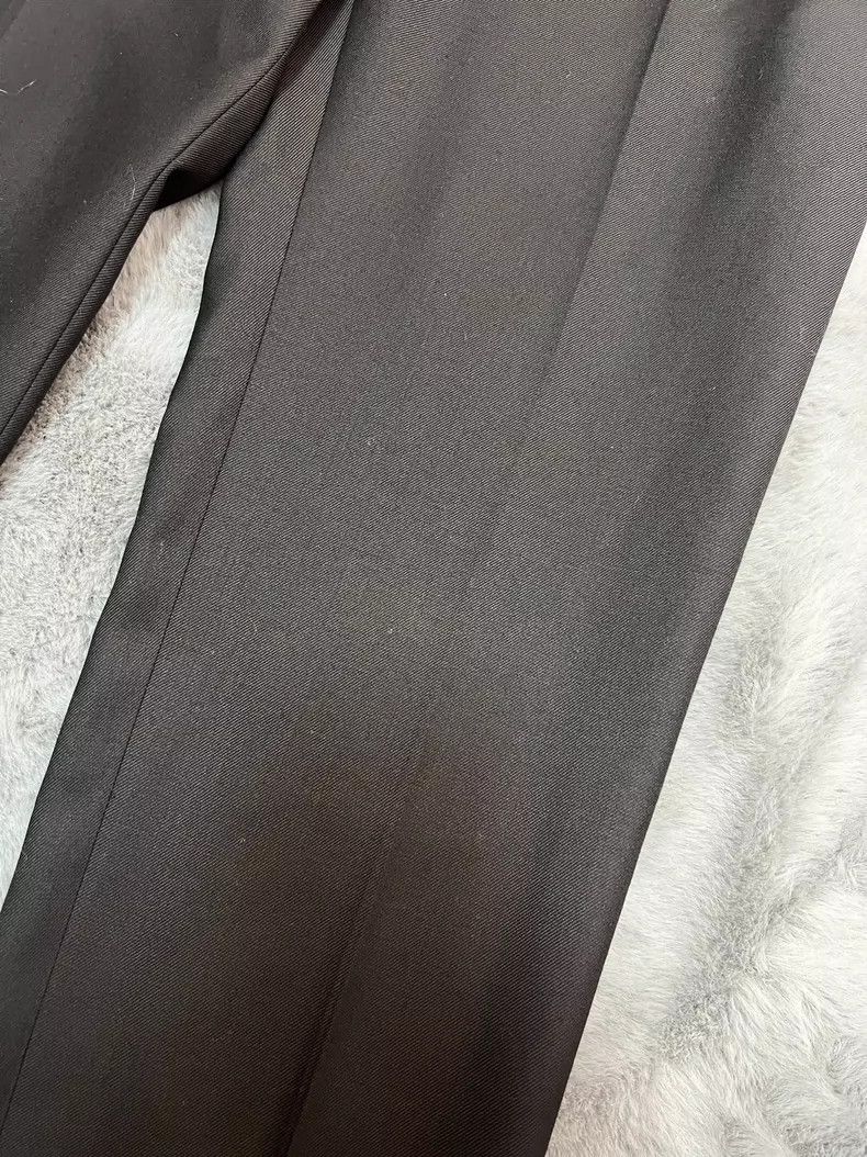 Celine Celine Black Wool Slim Fit Trousers Size US 44 / EU 60 - 6 Thumbnail