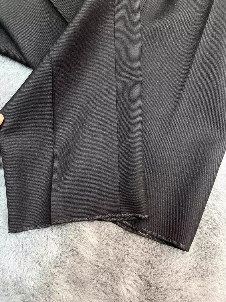 Celine Celine Black Wool Slim Fit Trousers Size US 44 / EU 60 - 7 Thumbnail