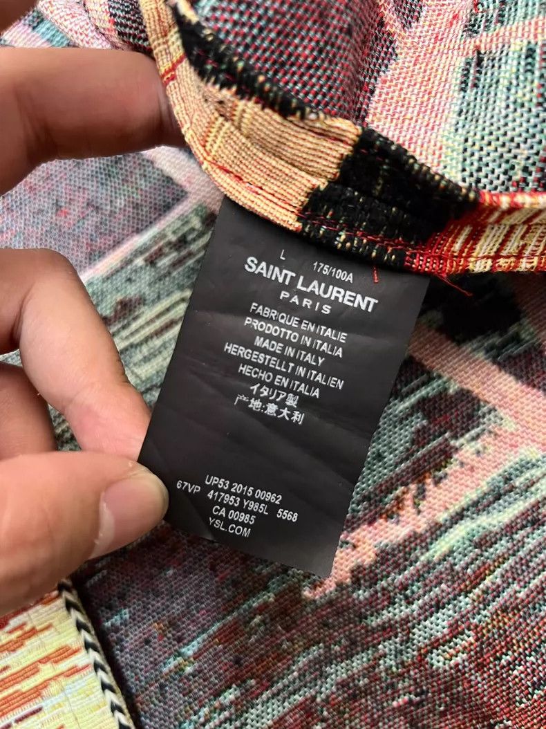 Saint Laurent Paris Saint Laurent Sunset Palm Cape Jacket Size US L / EU 52-54 / 3 - 5 Thumbnail