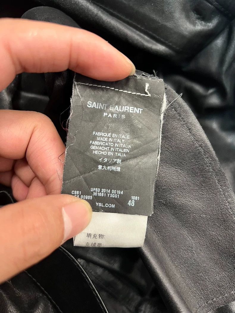 Saint Laurent Paris Saint Laurent Black Leather Motorcycle Pants Size US 44 / EU 60 - 4 Thumbnail