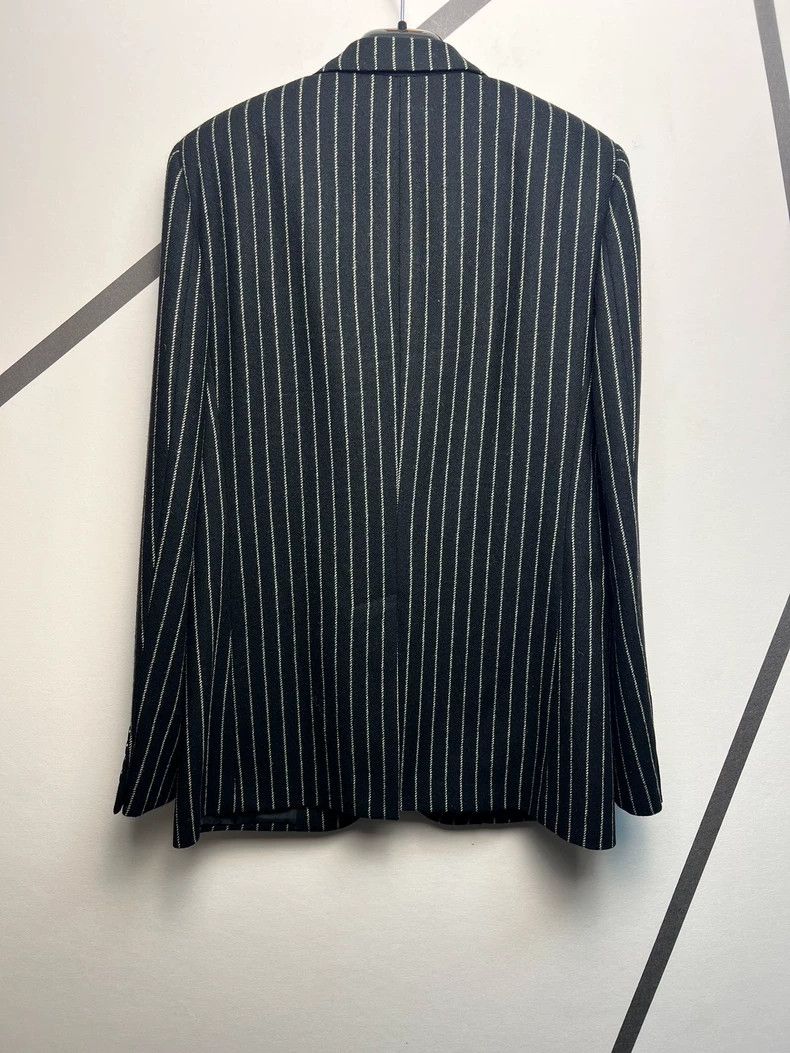 Saint Laurent Paris Saint Laurent Striped Wool Blazer Jacket Size US L / EU 52-54 / 3 - 2 Thumbnail
