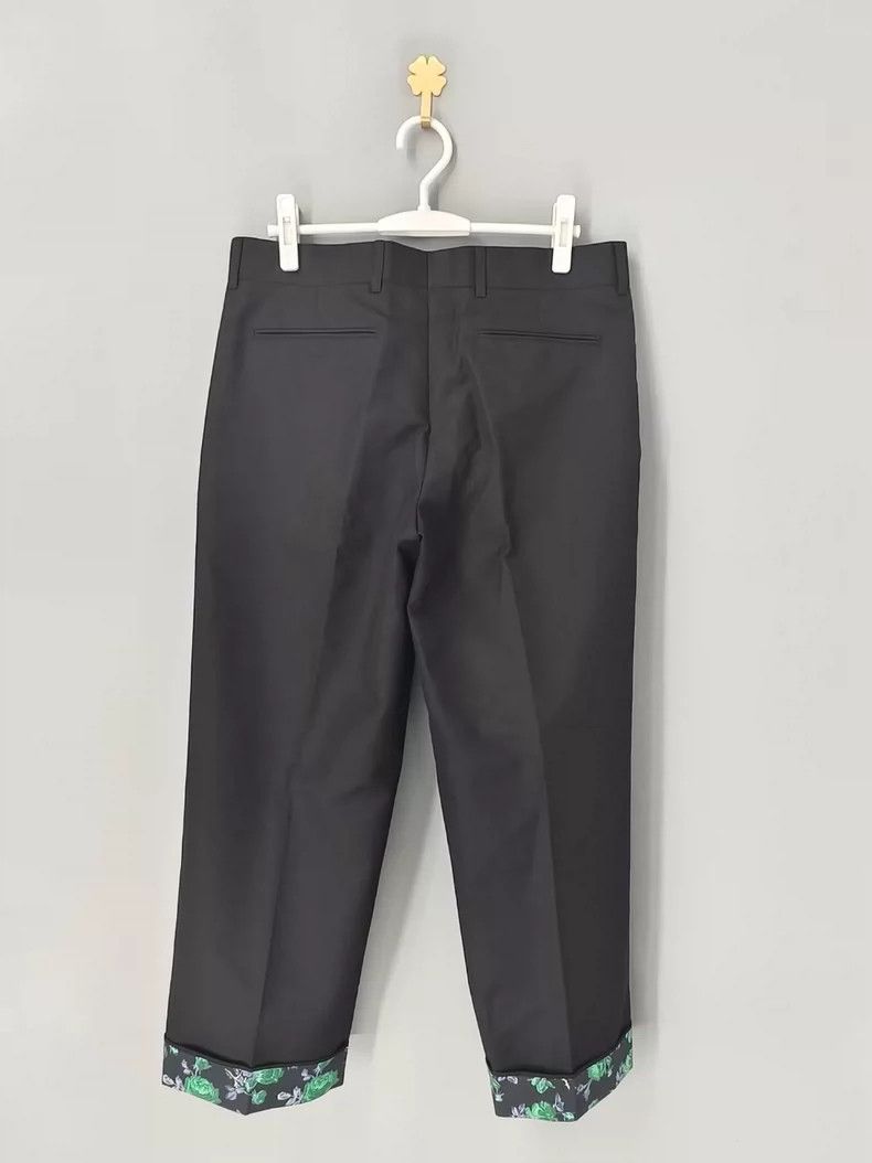 Dior Dior Black Rose Cuffed Trousers Size US 44 / EU 60 - 2 Thumbnail