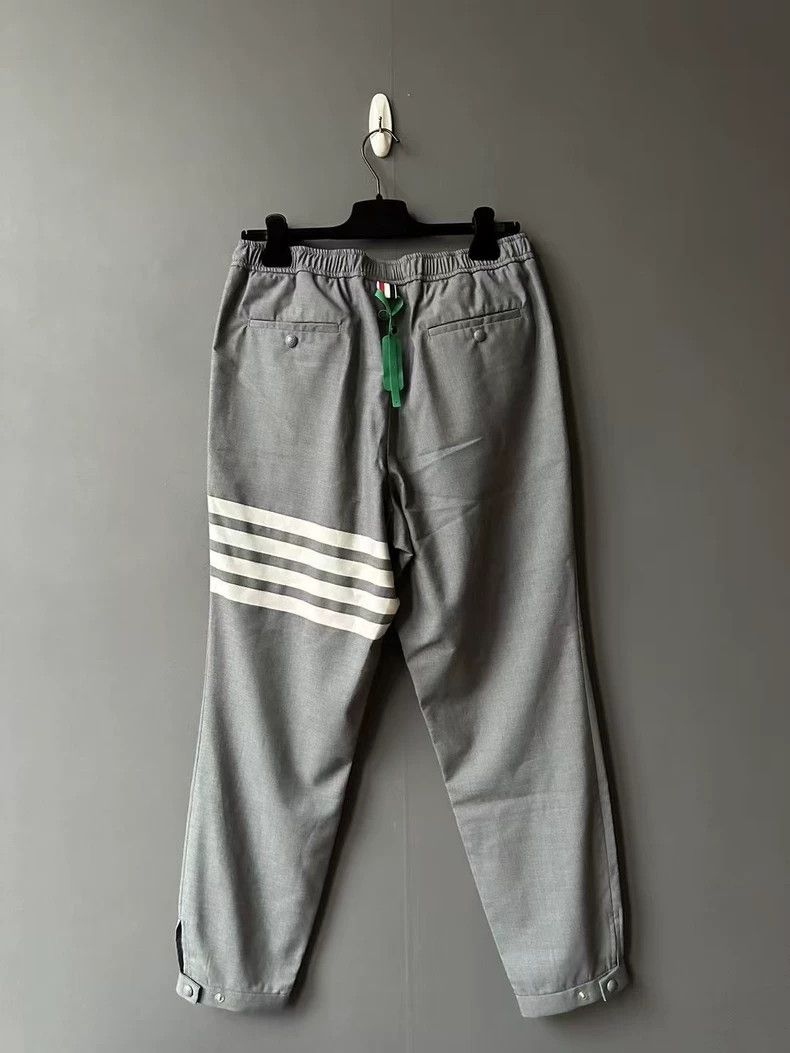 Thom Browne Thom Browne Gray Wool Sports Pants Size US 26 / EU 42 - 2 Thumbnail