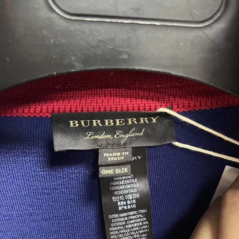 Burberry Burberry Classic Blue Embroidered Cape Jacket Size US M / EU 48-50 / 2 - 2 Thumbnail