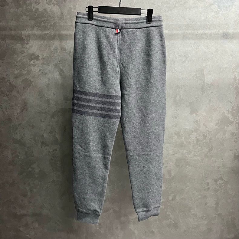 Thom Browne Thom Browne Gray Classic Sweats with Stripes Size US 26 / EU 42 - 2 Thumbnail