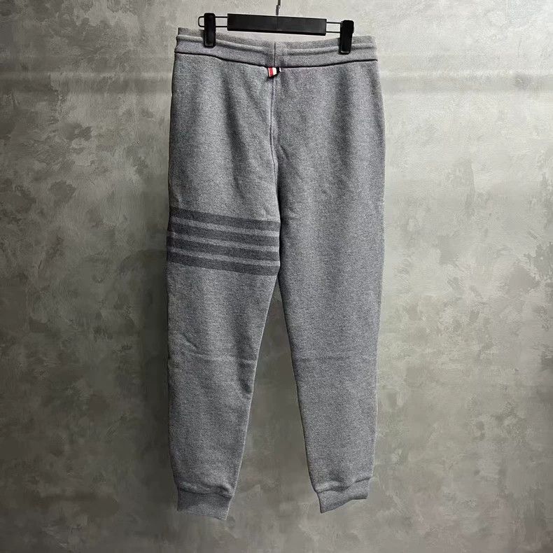 Thom Browne Thom Browne Gray Classic Stripe Cotton Pants Size US 26 / EU 42 - 2 Thumbnail