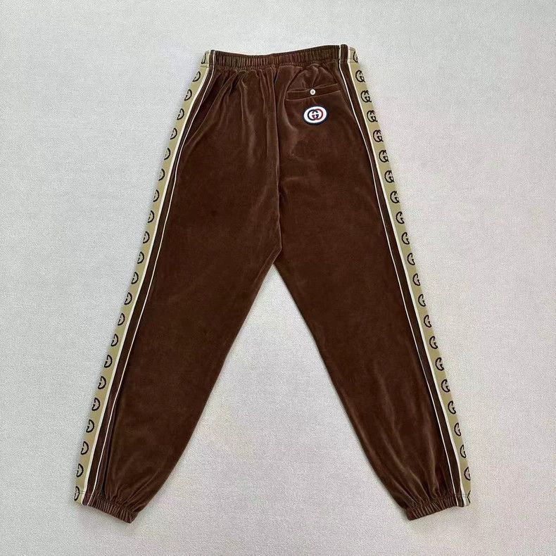 Gucci Gucci Velvet Casual Pants with Logo Design Size US 32 / EU 48 - 2 Thumbnail