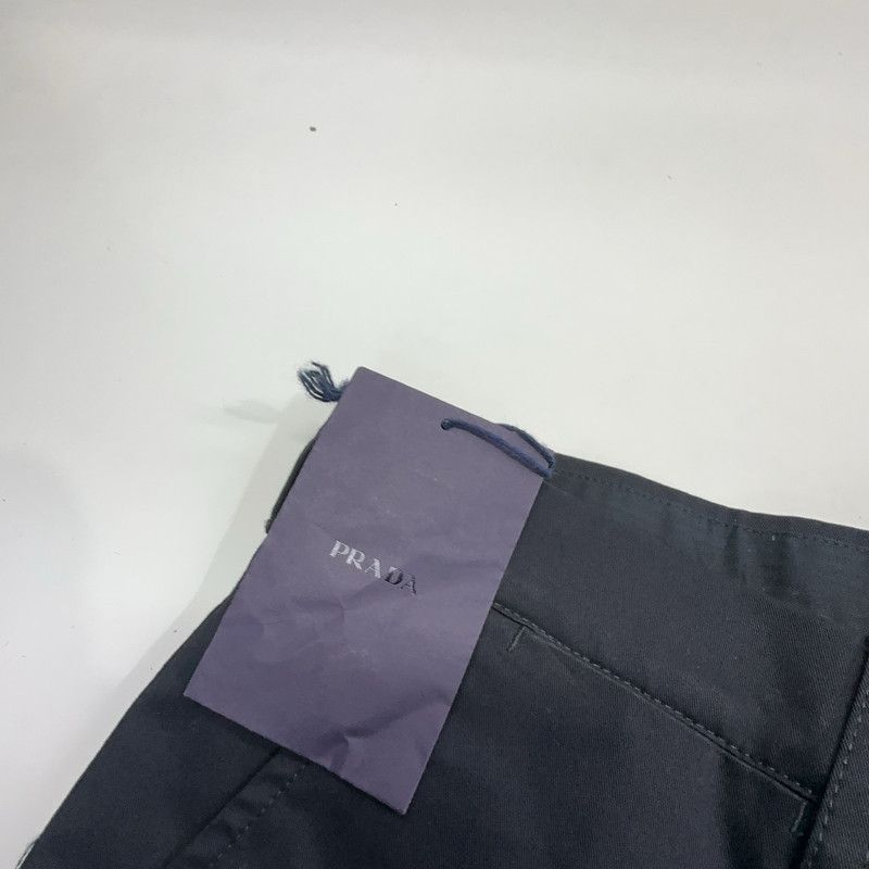 Prada Prada Solid Black Business Trousers for Men Size US 44 / EU 60 - 7 Thumbnail