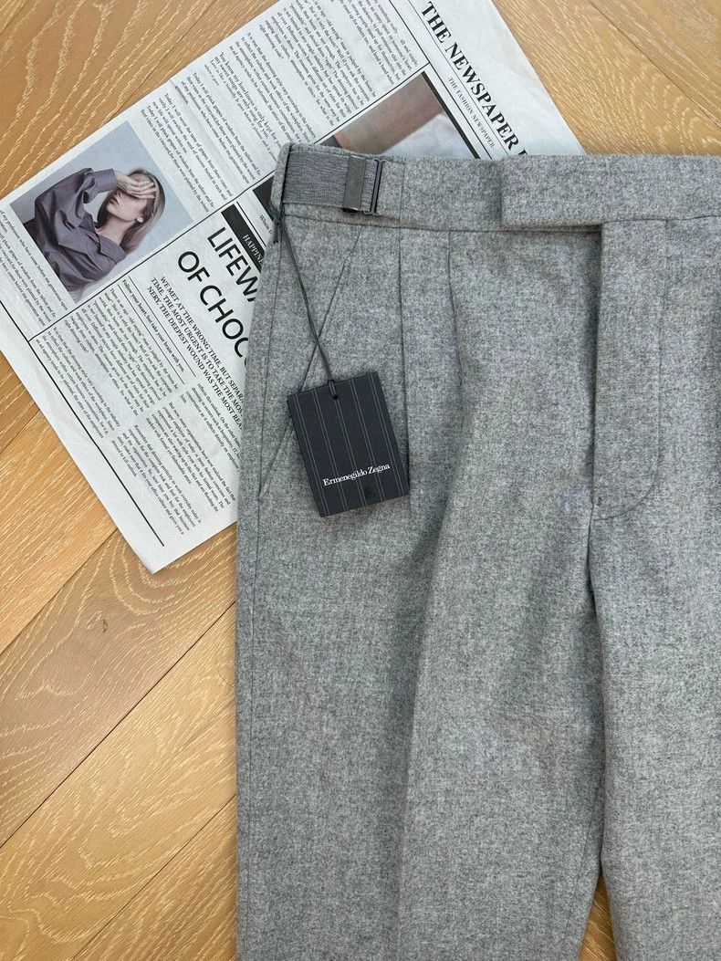 Ermenegildo Zegna Ermenegildo Zegna Gray Cashmere Suit Pants Size US 44 / EU 60 - 6 Thumbnail