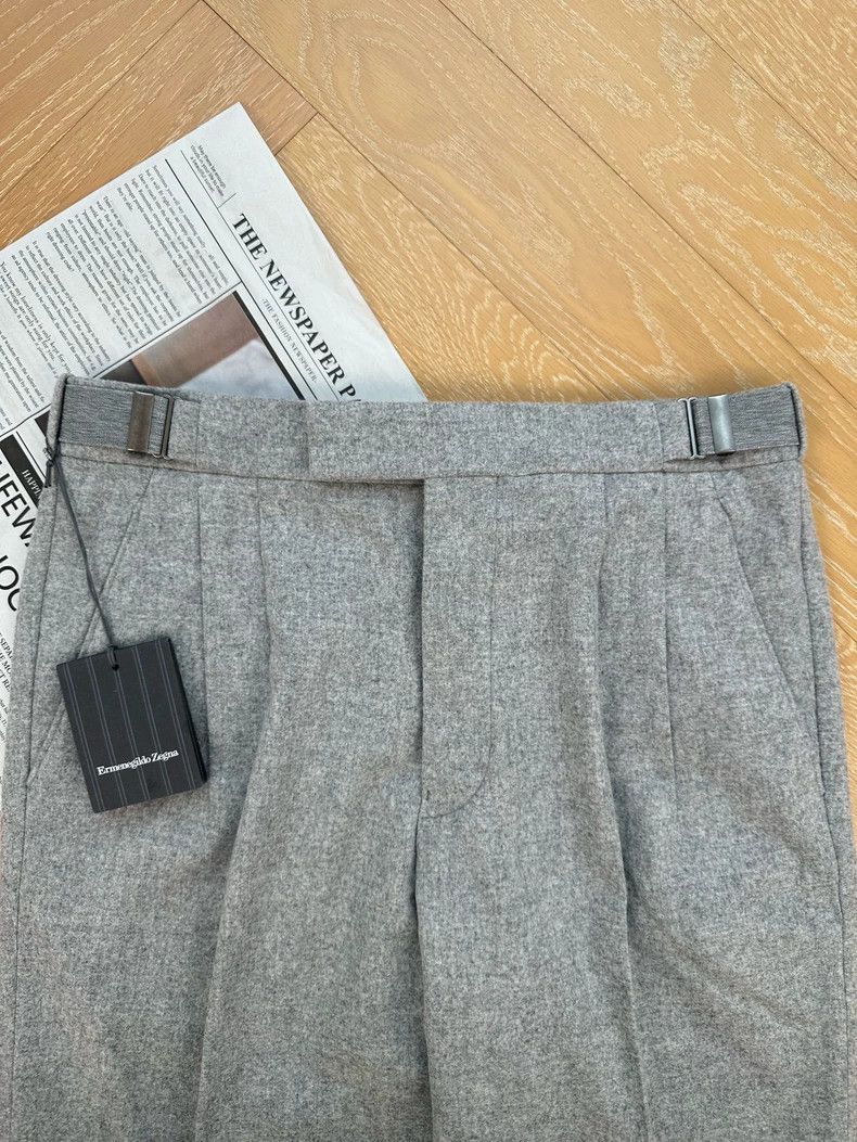 Ermenegildo Zegna Ermenegildo Zegna Gray Cashmere Suit Pants Size US 44 / EU 60 - 8 Thumbnail