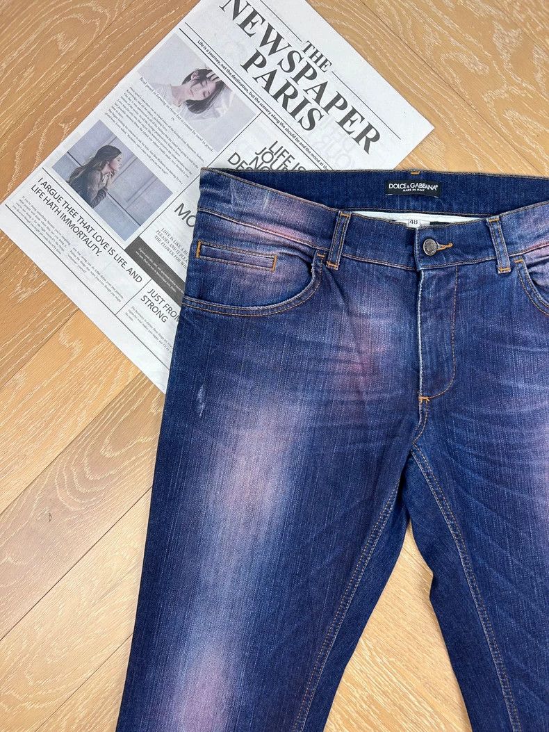 Dolce & Gabbana Dolce & Gabbana Men's Faded Blue Jeans Size US 44 / EU 60 - 6 Thumbnail