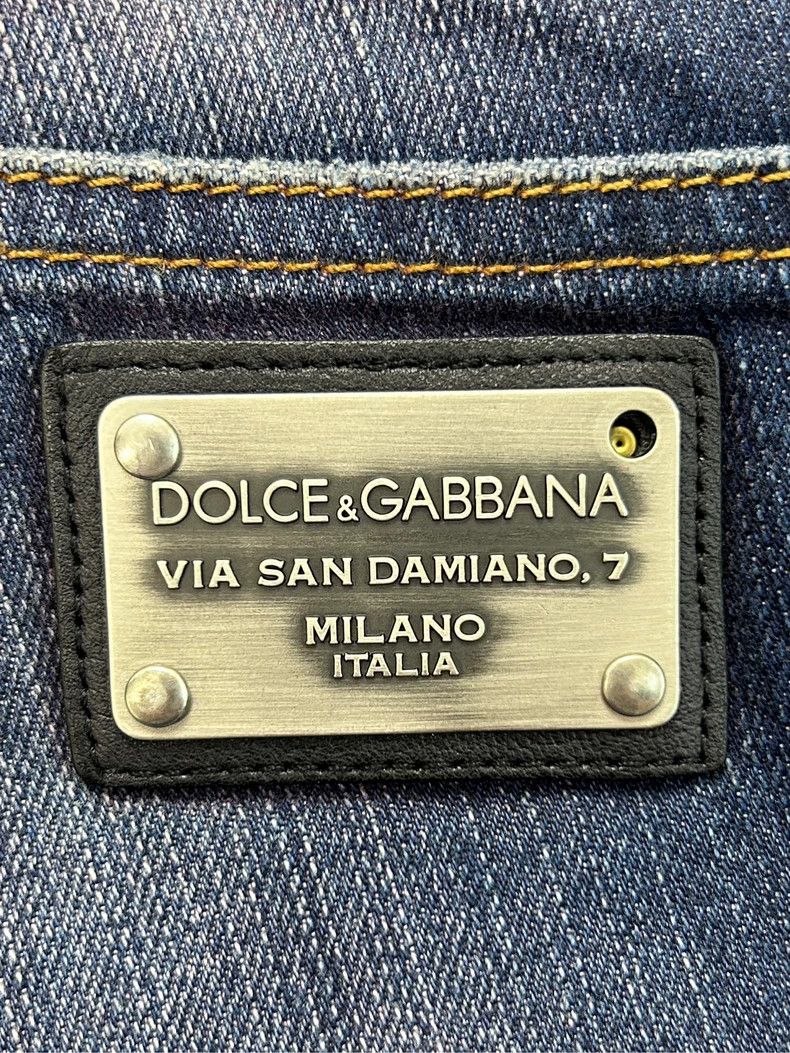 Dolce & Gabbana Dolce & Gabbana Men's Faded Blue Jeans Size US 44 / EU 60 - 8 Thumbnail