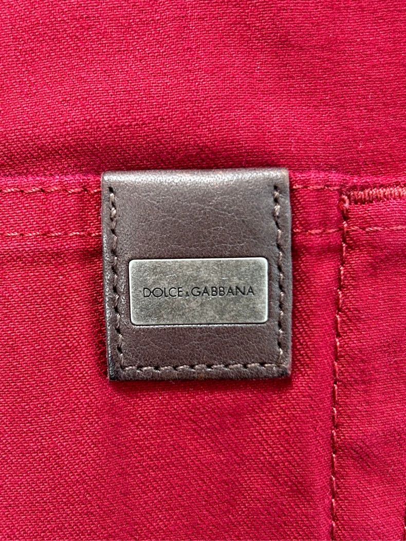 Dolce & Gabbana Dolce & Gabbana Red Casual Denim Pants Size US 44 / EU 60 - 8 Thumbnail