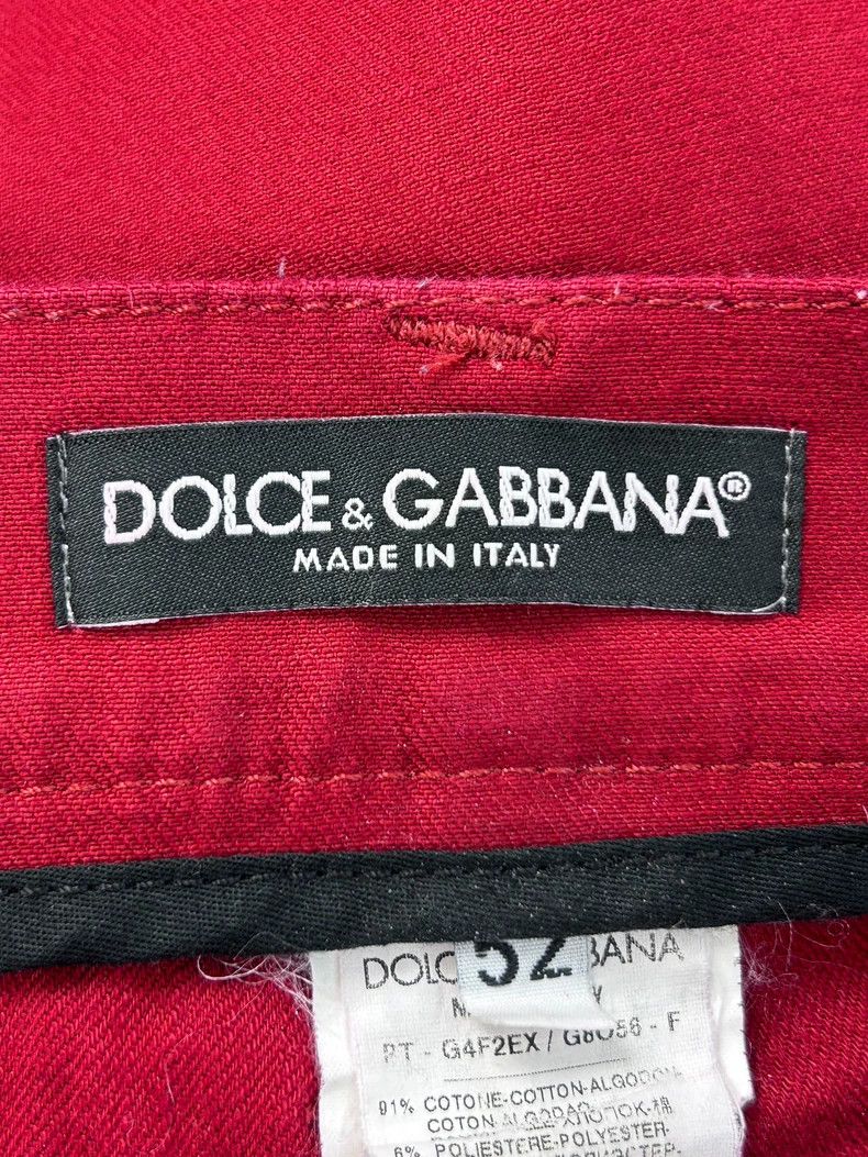 Dolce & Gabbana Dolce & Gabbana Red Casual Denim Pants Size US 44 / EU 60 - 7 Thumbnail