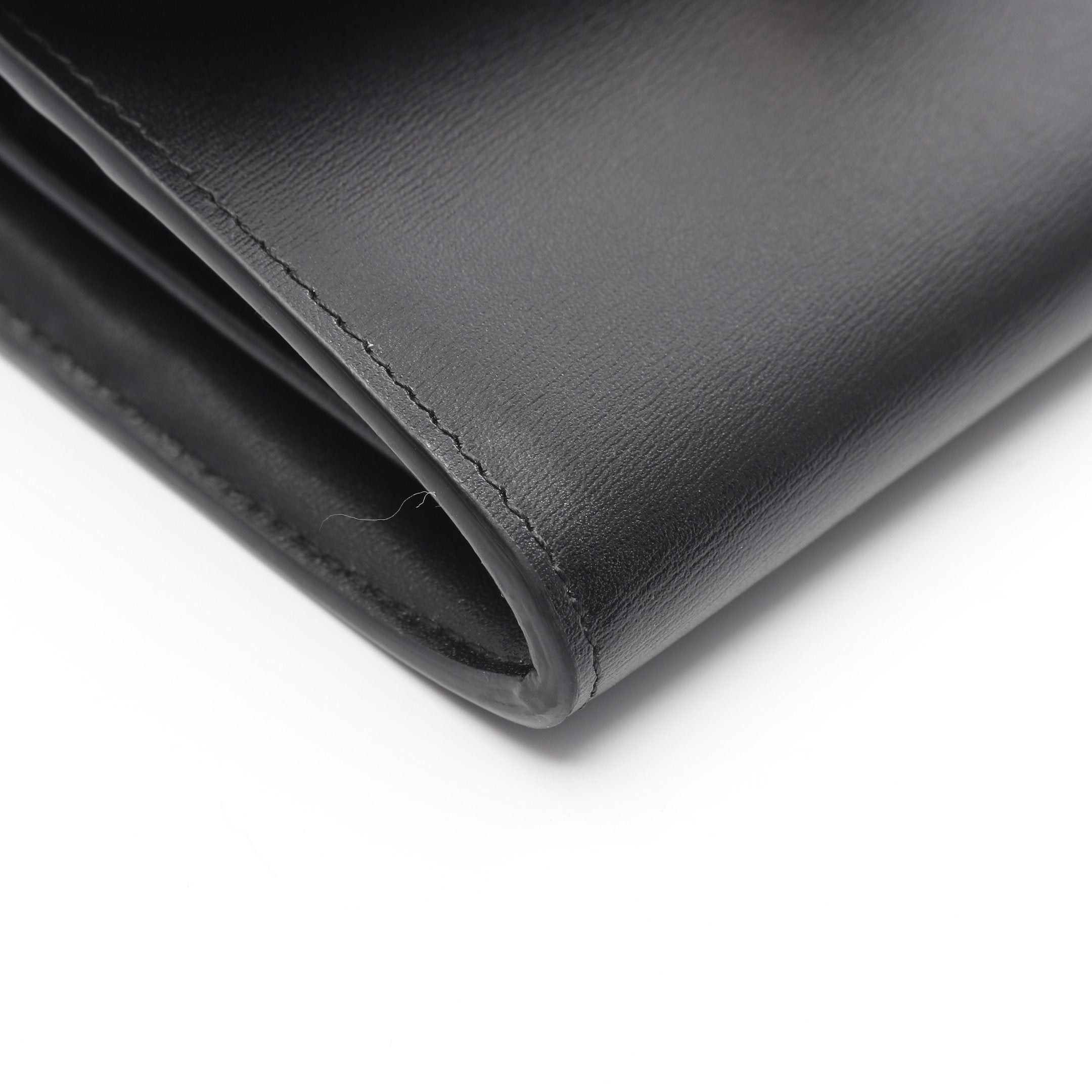 Celine Celine Large Wallet Triomphe Bi-Fold Long Leather Black Size ONE SIZE - 6 Thumbnail