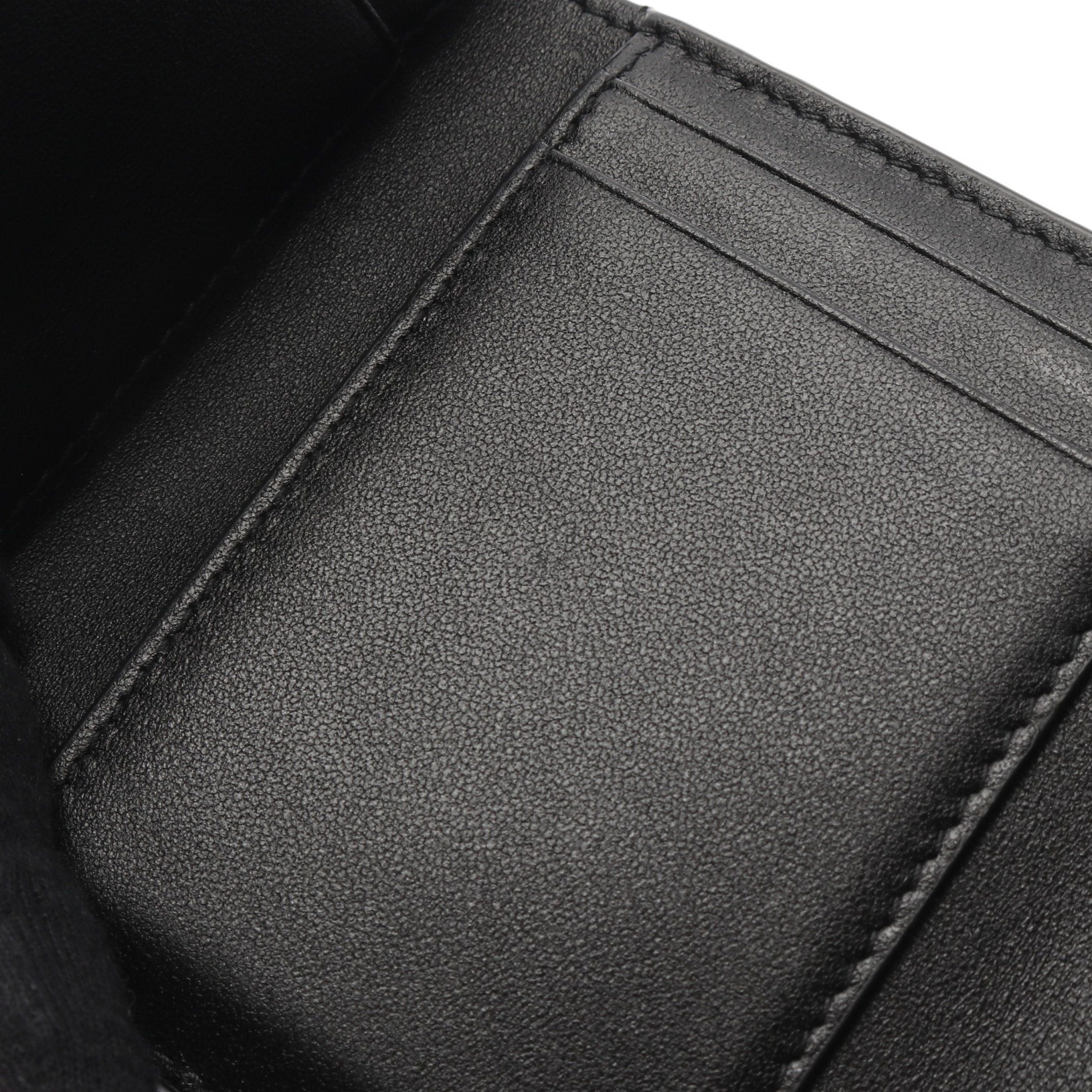Dior Dior 30 Montaigne Lotus Wallet Trifold Compact Leather Black Size ONE SIZE - 6 Thumbnail