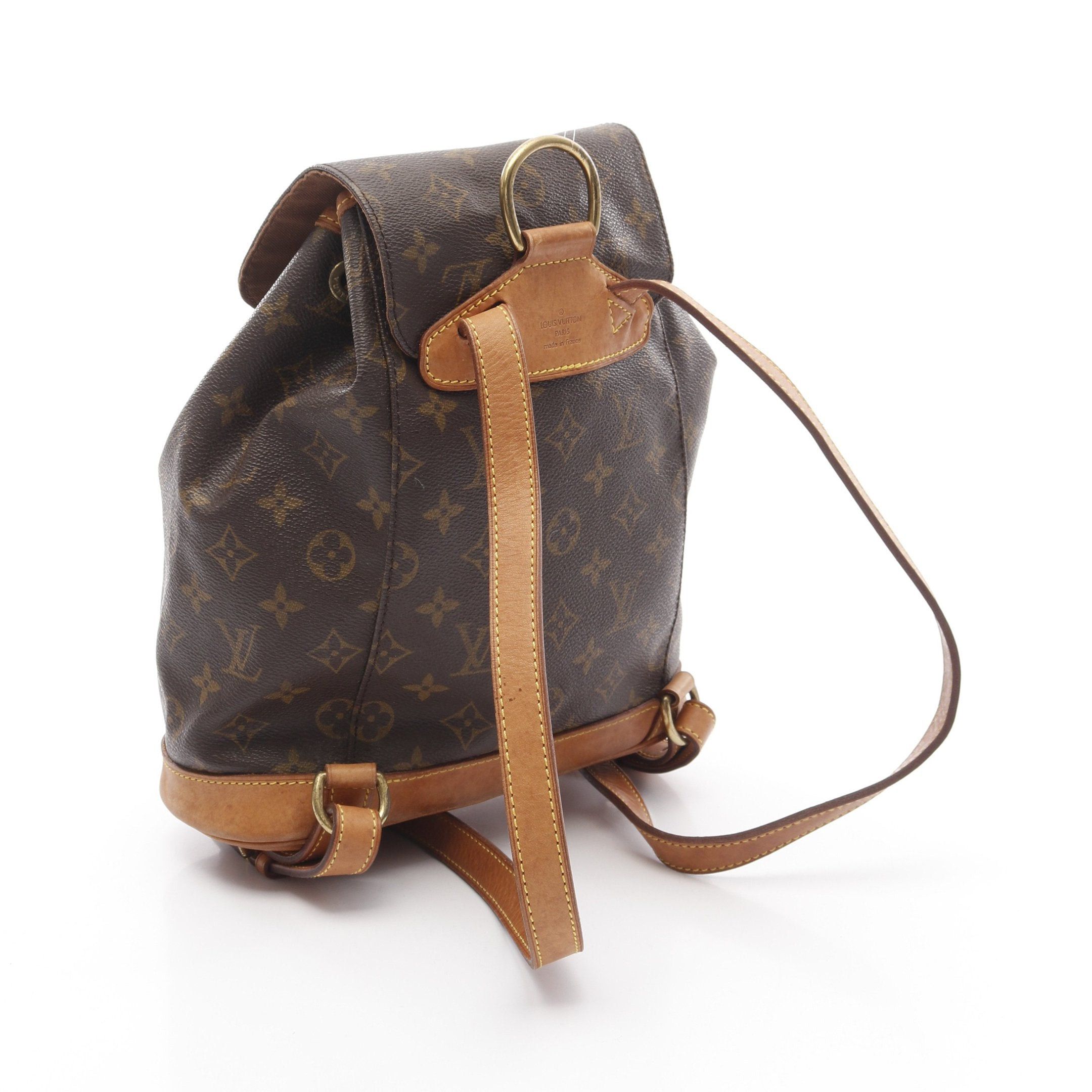 Louis Vuitton Louis Vuitton Montsouris Mm Monogram Backpack Rucksack Leather Brown Size ONE SIZE - 2 Thumbnail