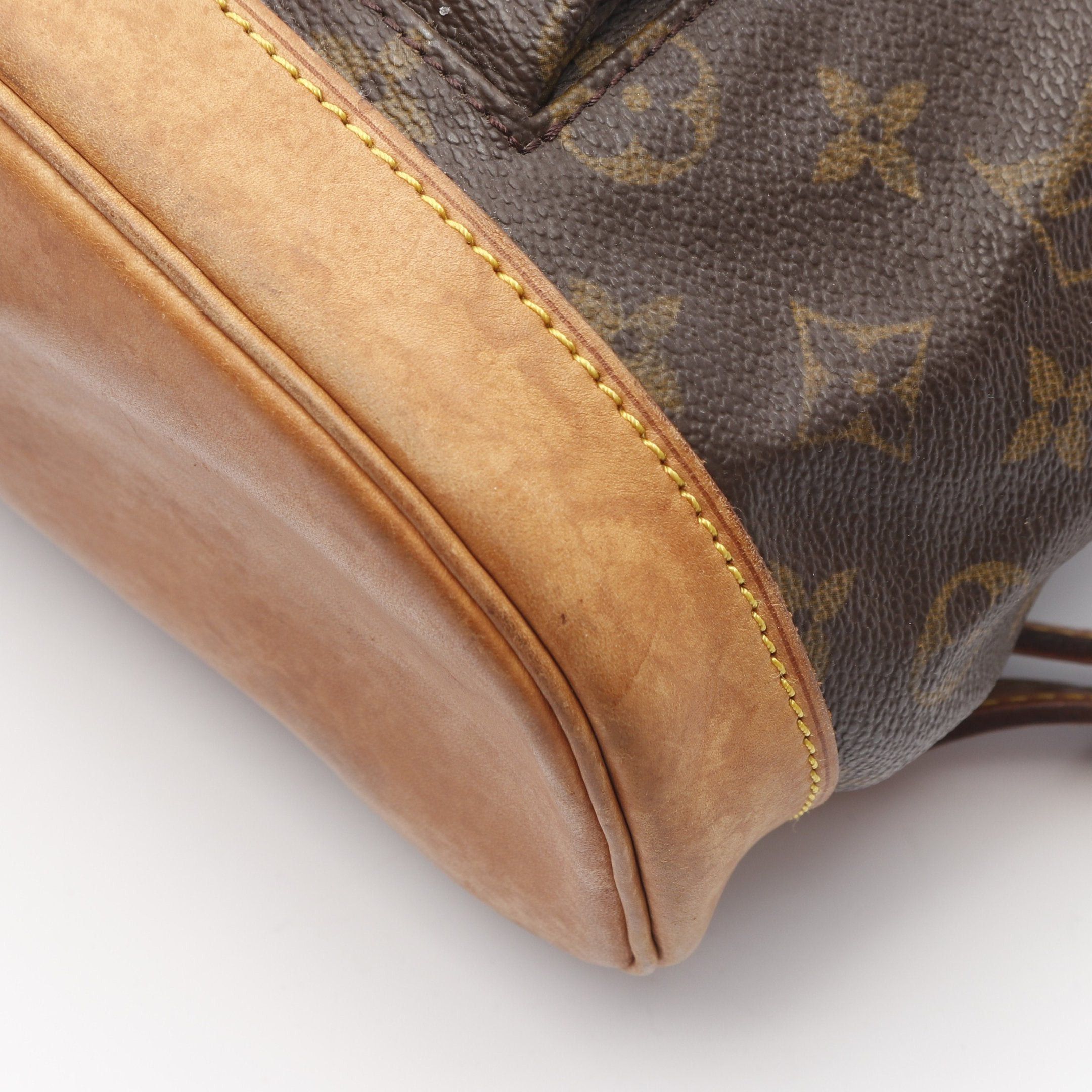 Louis Vuitton Louis Vuitton Montsouris Mm Monogram Backpack Rucksack Leather Brown Size ONE SIZE - 6 Thumbnail