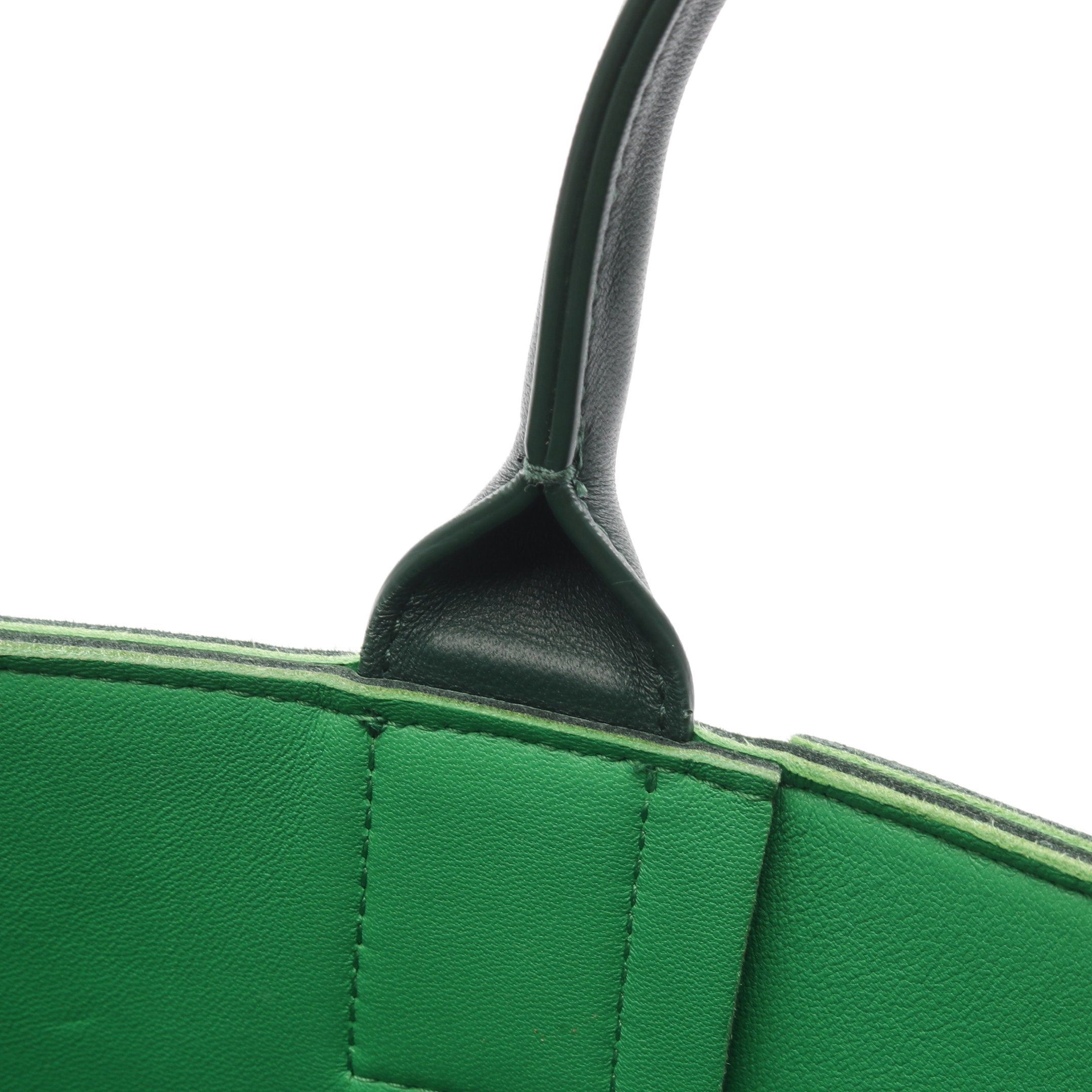 Bottega Veneta Bottega Veneta Arco Maxi Intrecciato Handbag Tote Bag Leather Green Size ONE SIZE - 7 Thumbnail